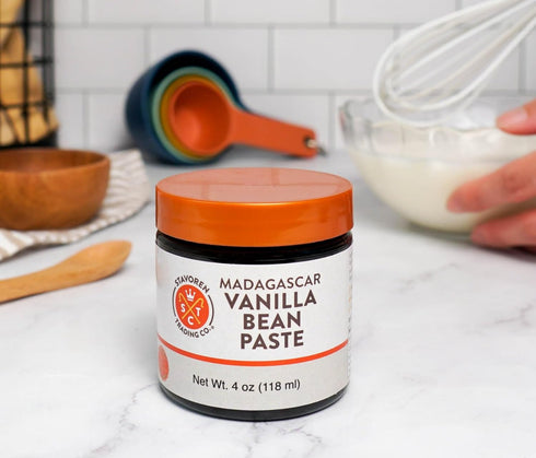 Madagascar Vanilla Bean Paste - 4oz for Baking, Cooking, and Desserts