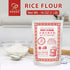 16 oz (1lb), Pack 1, Soeos Rice Flour, of Finely Milled Gluten-Free Rice Powder for Baking & Cooking, Ideal for Mochi