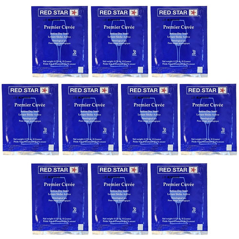 Red Star Premier Cuvee Wine Yeast, 5g, 10-Pack
