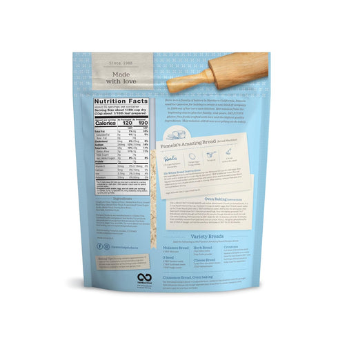 4-Pound (Pack 3) Pamela's Products Gluten-free Bread Mix, Bags