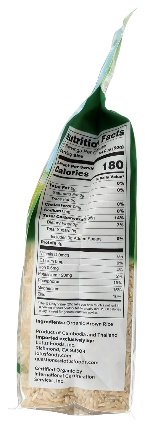 30 OZ LOTUS FOODS Organic Brown Jasmine Rice
