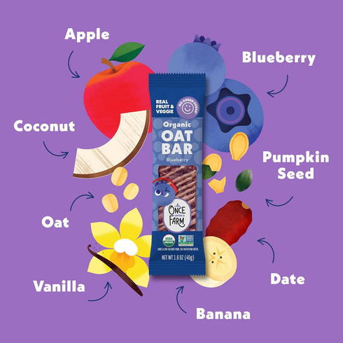 Bar,1.6oz Once Upon a Farm Organic Blueberry Refrigerated Oat Kids'