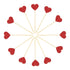 Ercadio Glitter Heart Cupcake Toppers Picks for Sweet Love Theme Wedding Engagement Bridal Shower Party Cake Decors (40