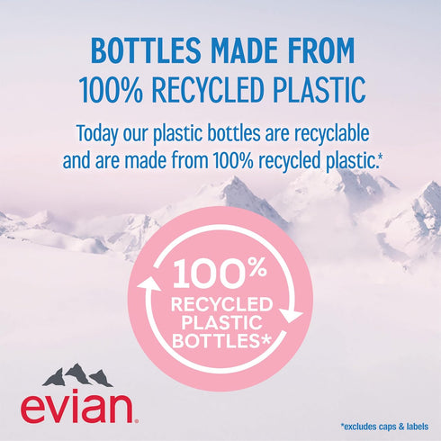 1.5 (Pack 12) Evian Natural Spring Water, L bottle