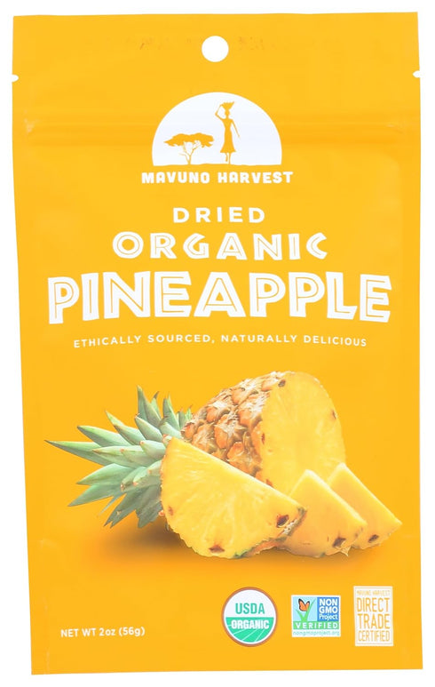 Mavuno Harvest Dried Pineapple, Organic, 2 Oz