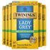 Twinings Decaffeinated Lady Grey Black Tea Individually Wrapped Bags, 20 Count (Pack