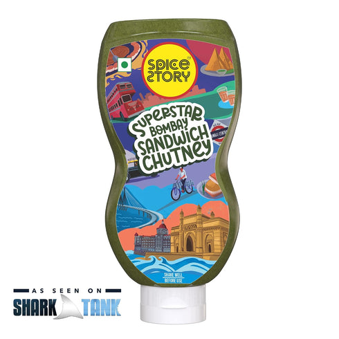 200g Spice Story Bombay Sandwich Chutney, Indian Street Style Sandwich Chutney Made with Fresh Coriander and Green