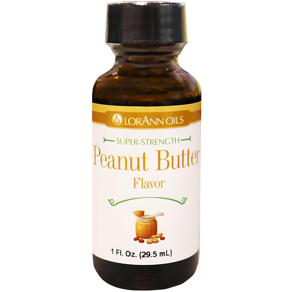 LorAnn Oils Super Strength Flavoring, Peanut Butter, 1 fl oz, Used For Candy Making