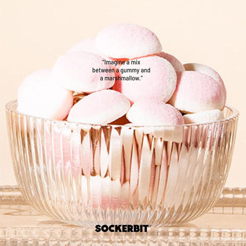 5 Gummy Gummy 2.82oz Sockerbit Swedish Candy Foamy Strawberry Dream, Bags, Soft Strawberry Marshmallow Candy, Sweet