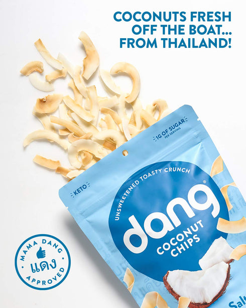 3.17 (Pack 6)) Dang Toasted Coconut Chips | Vegan, Gluten Free, Non GMO, Healthy Snacks Made with Whole Foods (Lightly