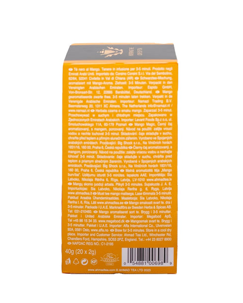 1.4oz 20 Ahmad Teas - Mango Black Tea - Tea Bags