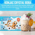 6 (360g) Konjac Crystal Boba made with Konjac Jelly, Low Calorie, Reduce Sugar, Vegan Chewy Pearls for Bubble Tea