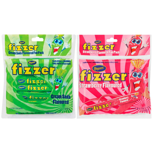 Beacon Fizzers Soda Cream and Strawberry Flavour 48 Units (2 Packs) -