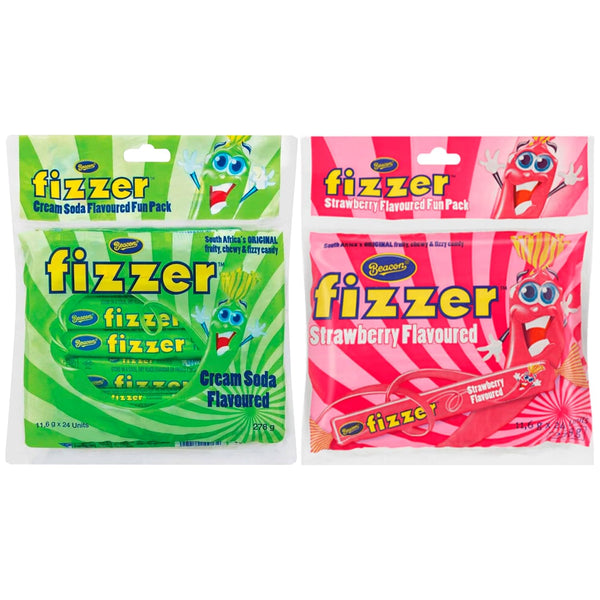 Beacon Fizzers Soda Cream and Strawberry Flavour 48 Units (2 Packs) -