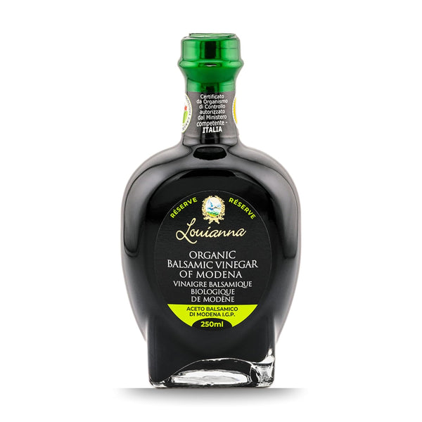 Louianna - Organic Balsamic Vinegar of Modena, High Polyphenol Aged Balsamic Vinegar,