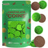 100 (100-Pack) Saint Patrick's Day Clover Shamrock Leprechaun Green Coins, Premium Belgian Nut-Free Candy, Kosher