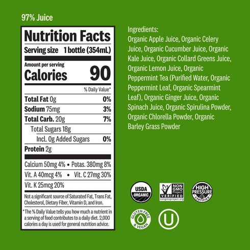12 6 Suja Essentials Mighty Juice, Ounce - per case.