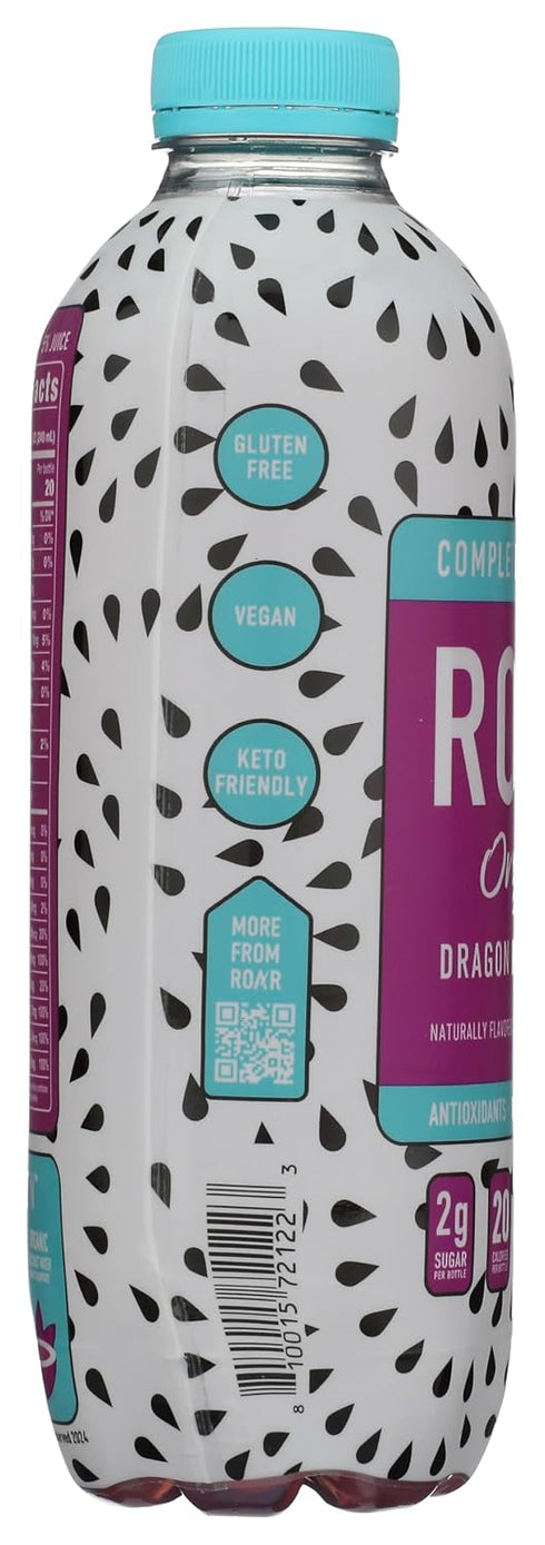 18 Oz Roar, Organic Drink Hydration Dragon Fruit Punch, Fl