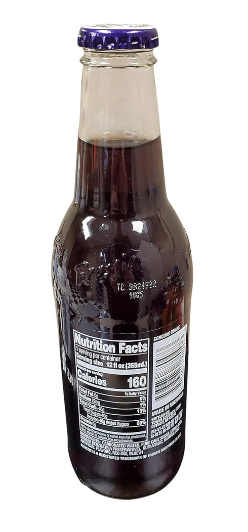 12 12) Frostie Soda ounce Glass Bottles (Grape