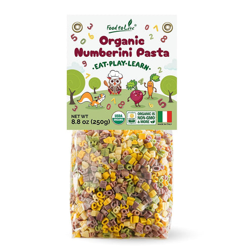 Food to Live Organic Numberini Pasta - Eat. Play. Learn, 8.8 oz
