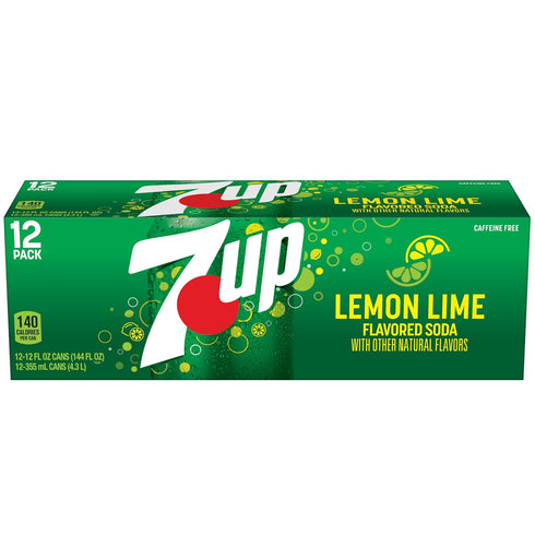 7UP 12 oz 12 pack Lemon Lime Soda, fl cans