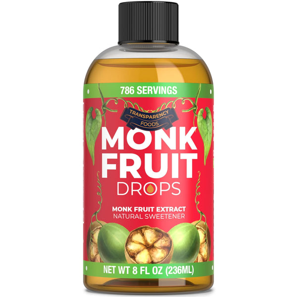 Monk Fruit Extract (6 Drops = 1 Tsp of Sugar) Zero Calories,