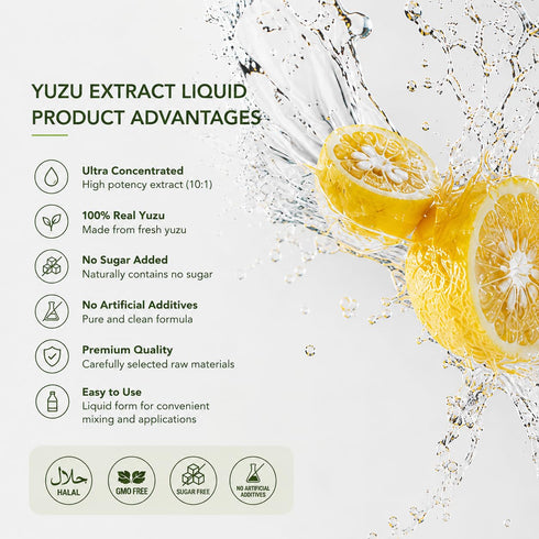 2.82oz, 10:1 Yuzu Extract Thick Liquid Ultra Concentrated Japanese Citrus Flavoring, Pure Yuzu Extract for Baking