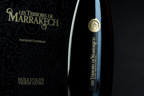 17 oz. Olive Oil Gift Box of Les Terroirs De Marrakech Extra Virgin Olive Oil, Polyphenol, Rich, Moroccan Cold Pressed