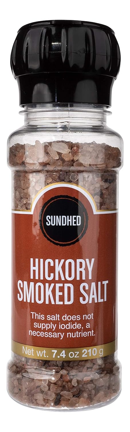 Sundhed Himalayan Salt Pink Hickory Smoked in Grinder | 210 Grams (7.40