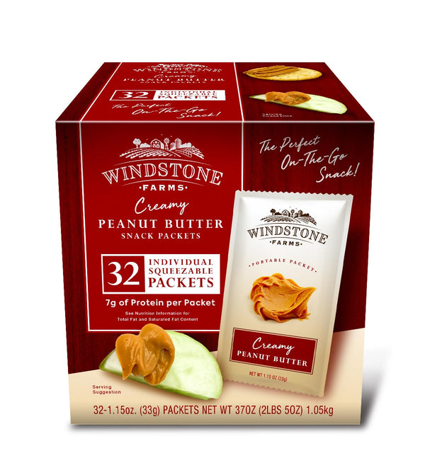 Generic Windstone Farms Creamy Peanut Butter Portable Packets 1.15oz (32ct)