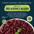 14.1 Oz (Pack 1) Mediterranean, Ready to Eat Red Kidney Beans, Gluten Free, Plant Based, Vegan, No Preservatives, No