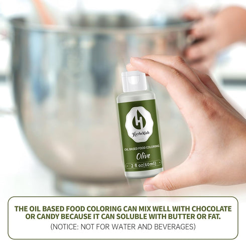 2 oz Olive Oil Based Food Coloring fl Professional Grade Concentrated Oil Food Dye for Melting Chocolate, Candy Melts