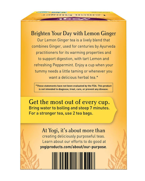 16 Yogi Tea Lemon Ginger Tea Bags, ct