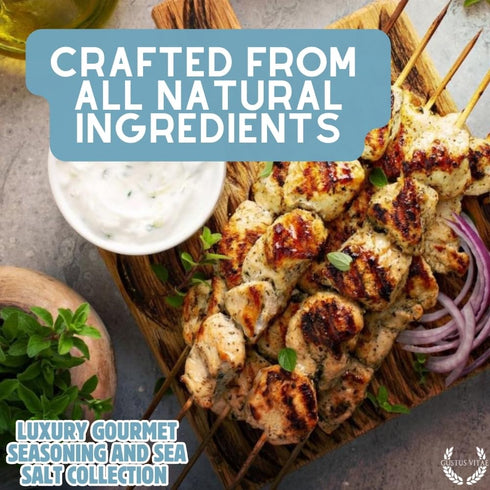 6 GLP-1 Luxury Gourmet Seasonings, Spices & Infused Sea Salts Collection | Non GMO, All Natural | Magnetic Tins |