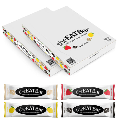 theEATBar Assorted Melt-In-Your-Mouth Meringue Bars for Dysphagia and Low Appetite | Strawberry,