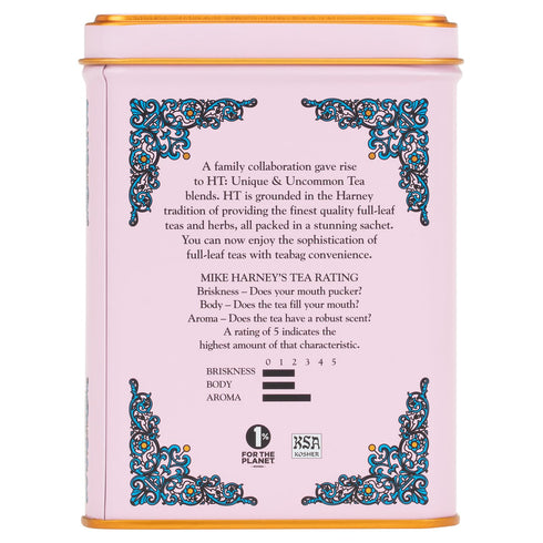 31629, 20 Count (Pack 1) Harney & Sons Caffeinated Blossom Green Tea Tin Sachets Pink Cherry