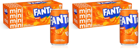 Fanta Orange Soda Fruit Flavored Soft Drink, 7.5 fl oz, 20 Pack