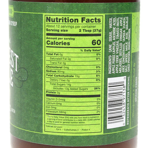 American Stockyard - Organic Harvest Apple BBQ Sauce - Made in USA - 14.5oz Bottle - Family Friendly - Handcrafted in Small Batches with All Natural Ingredients