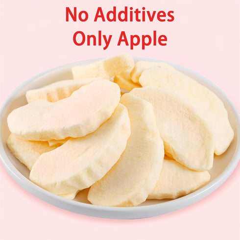 DGYLHBJ (7.05oz) 100% Freeze Dried Peeled Fuji Apple Slices - Natural Apple Crisps Snack for All Ages - No Added Sugar