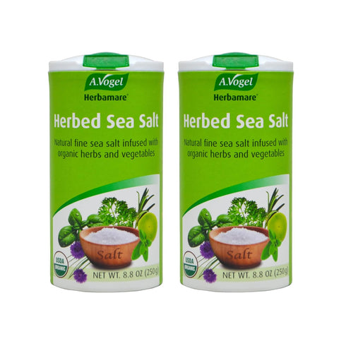 A.Vogel Herbamare Herbed Sea Salt, 8.8oz, Natural Fine Sea Salt with 12 Herbs, 2 Pack