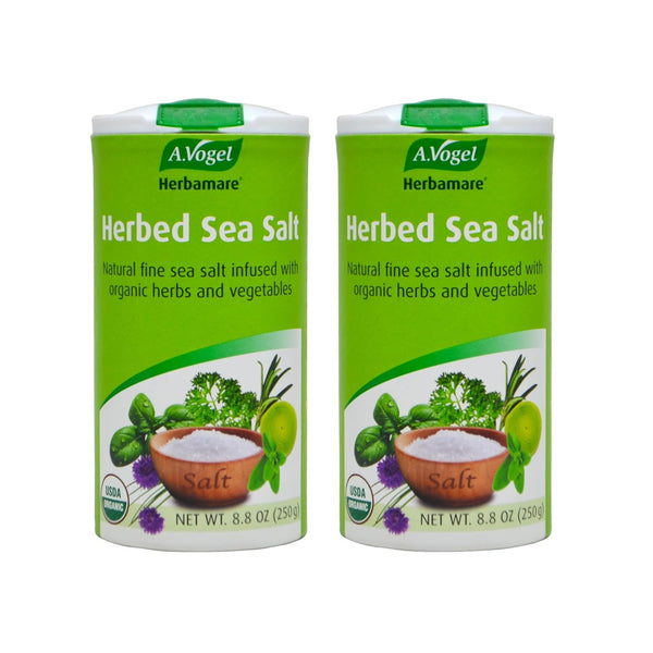 A.Vogel Herbamare Herbed Sea Salt, 8.8oz, Natural Fine Sea Salt with 12 Herbs, 2 Pack