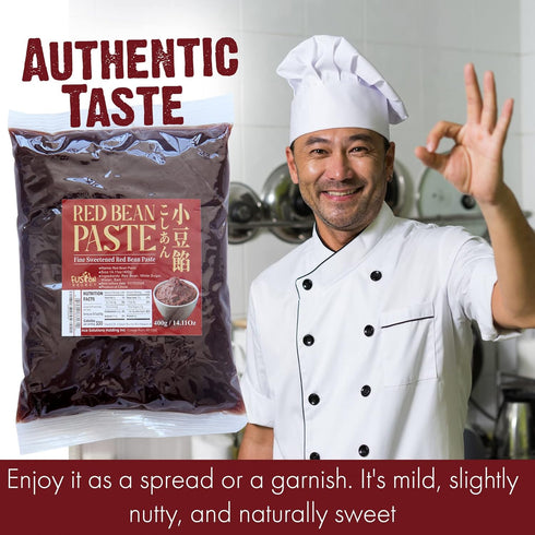 (1X) Fusion Select Red Bean Paste - Fine Sweetened Adzuki Bean Paste for Mooncake, Desserts, Buns, Pastry Filling