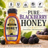100% 16 oz Weeks Honey Farm Raw & Unfiltered Blackberry Honey, Organic, Kosher-Certified, Gluten-Free, All-Natural