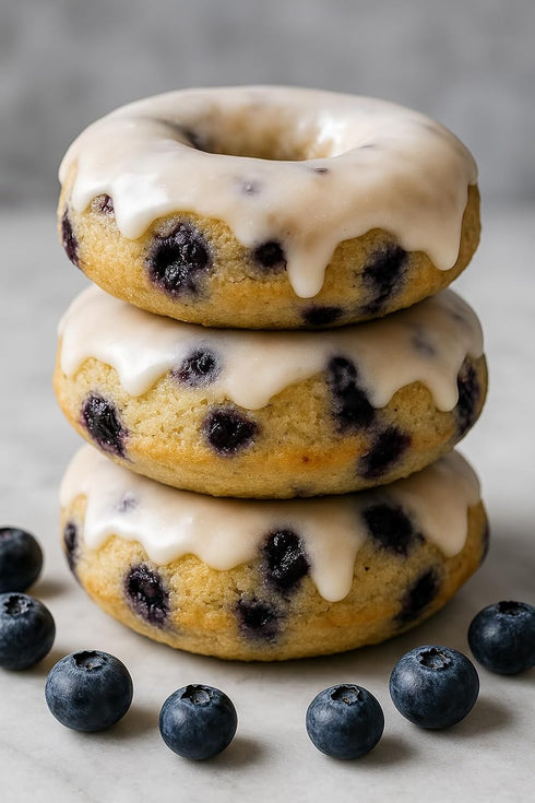 Blueberry Donut Baking Mix - Includes Glaze for Delicious Baked Treats