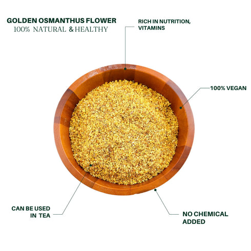 Royal Seafood USA 4oz Premium Golden Osmanthus flower traditional health herbs,flower tea