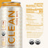 160mg (15.5oz 12-Pack CLEAN Cause Lemonade and Tea Yerba Mate Tea Non-Carbonated, USDA Organic Energy Drink
