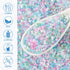 4.2 Mermaid Sanding Sugar ounces Edible Pastel Sprinkle Pink Blue Purple Green Sparkling Sugar Mix, Perfect for Cake