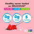 Simply Delish Plant Based Natural Strawberry Jel Dessert, 6 Pack, Zero Sugar, Gluten Free, Vegan