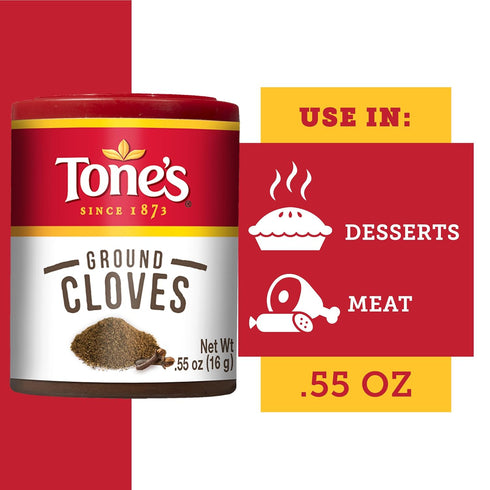 Tone's 0.55 Ground Cloves, Ounce