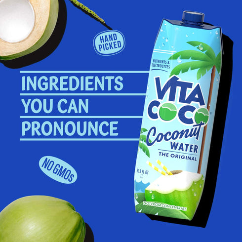 33.8 Oz Vita Coco Coconut Water, Pure, Fl